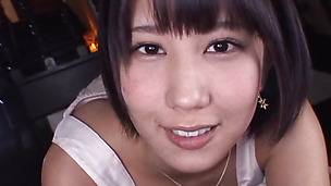 Hot teen Riku Minato amazes in raw Japanese POV blowjob