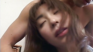 Haruka Hoshikawa Asian babe gets creamed pussy