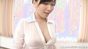 Stupendous Sayuki Kanno with big tits is getting drilled very hard from the back
