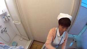 Late night adventure for a horny Japanese nurse